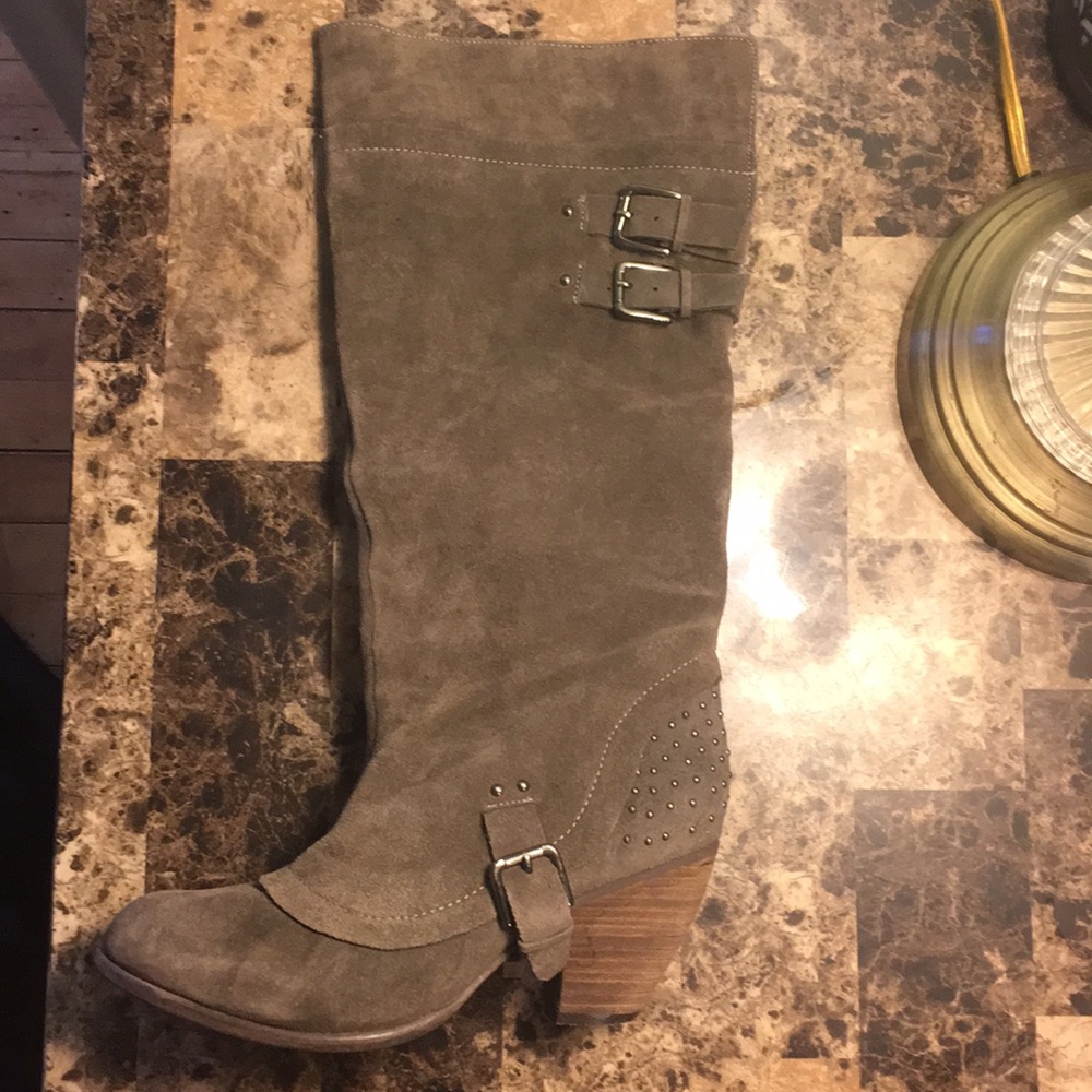 Naughty Monkey knee high boots gently used